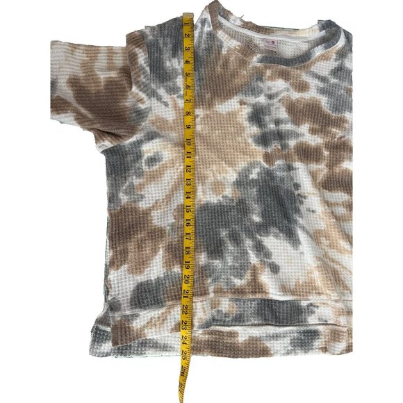 Womens top, size 3 X, tie dye look, neutral tones - Picture 7 of 9